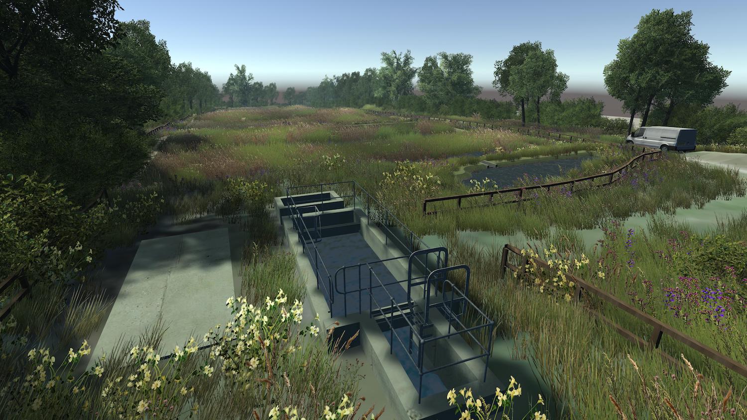 Yorkshire Clifton wastewater treatment works integrated wetland design 4