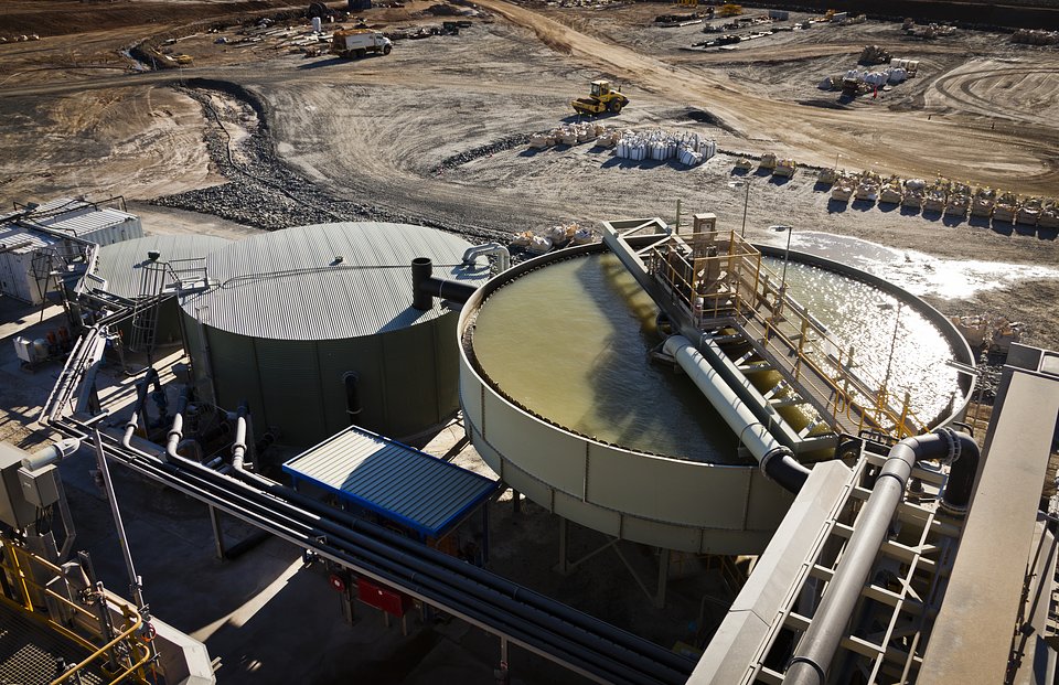 Processing Plant at Lithium Mine in Western Australia.
