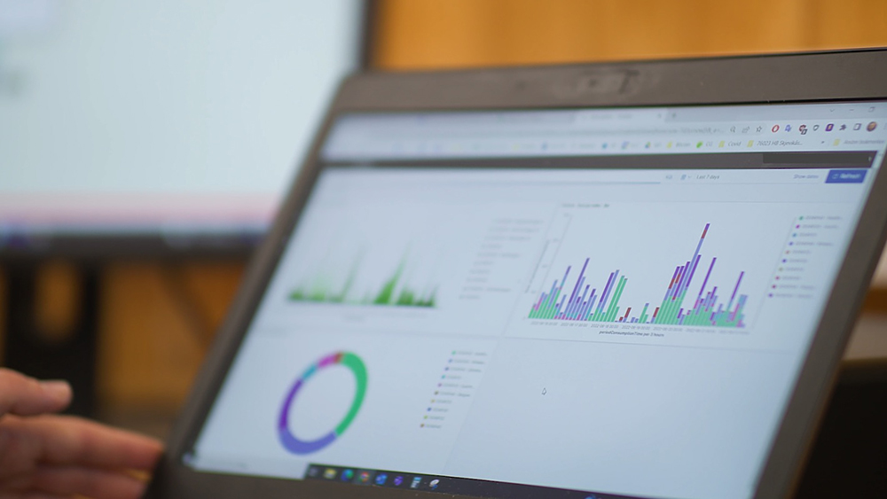 Visualisation of InfoTiles digital analytics platform