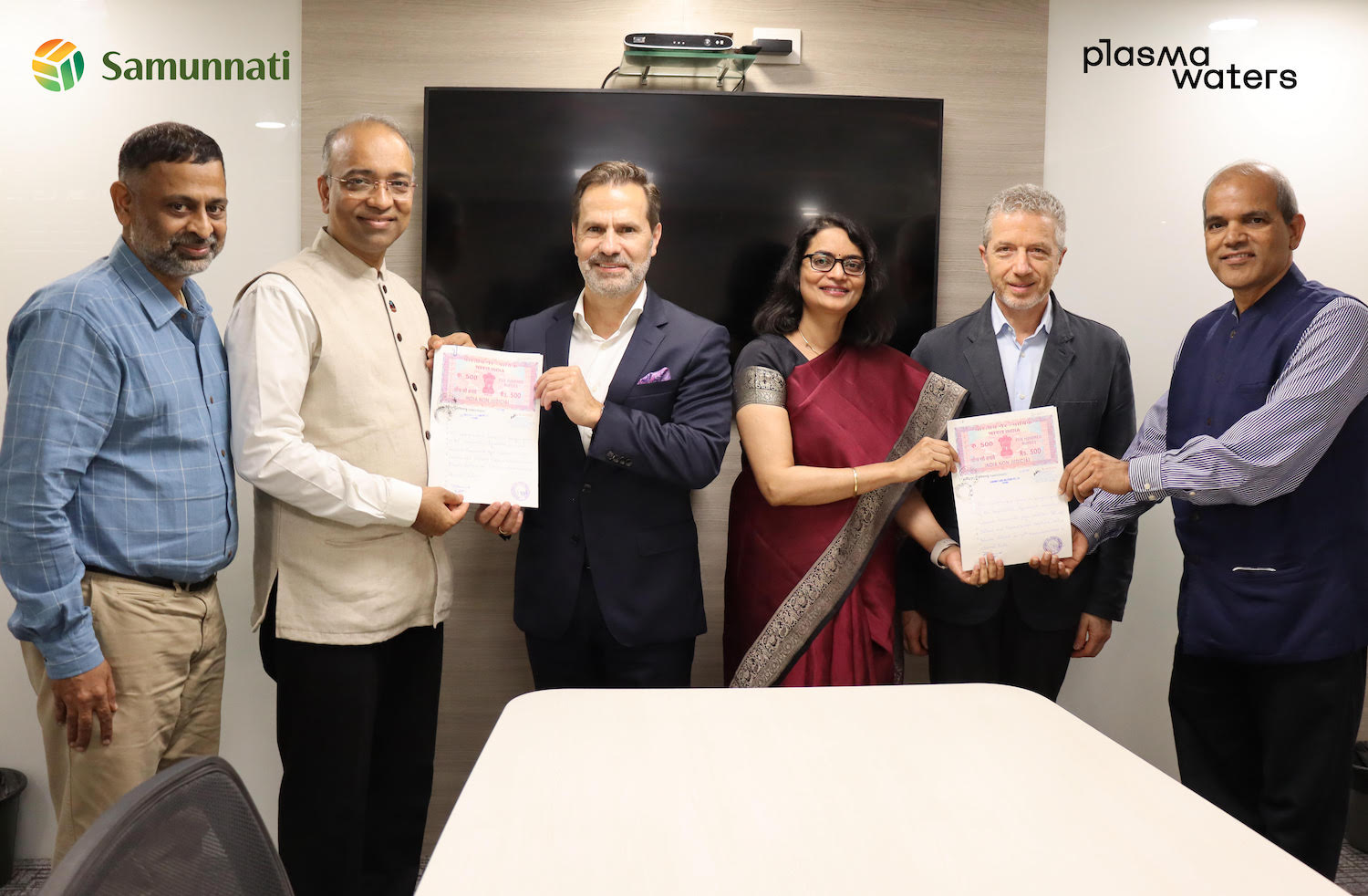 Samunnati Plasma Waters Agreement 1