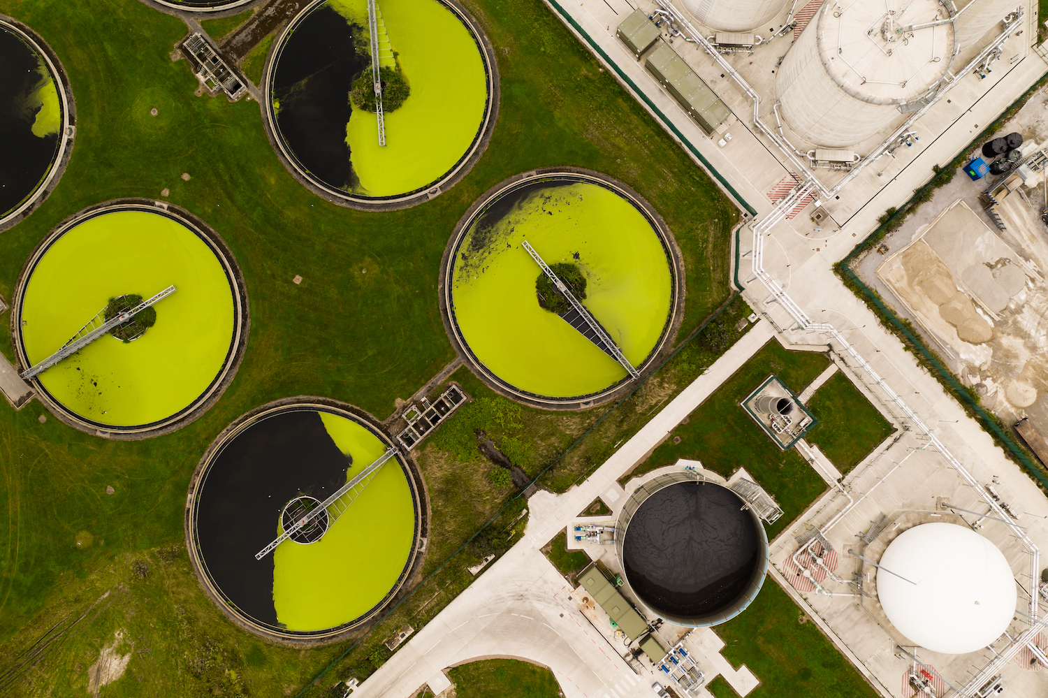 circular water tanks from above in a water treatme 2022 11 11 07 06 28 utc