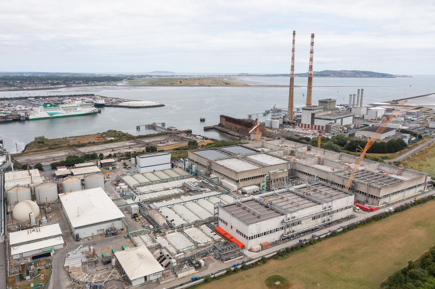 Works progress on the Ringsend Wastewater Treatment Plant Upgrade