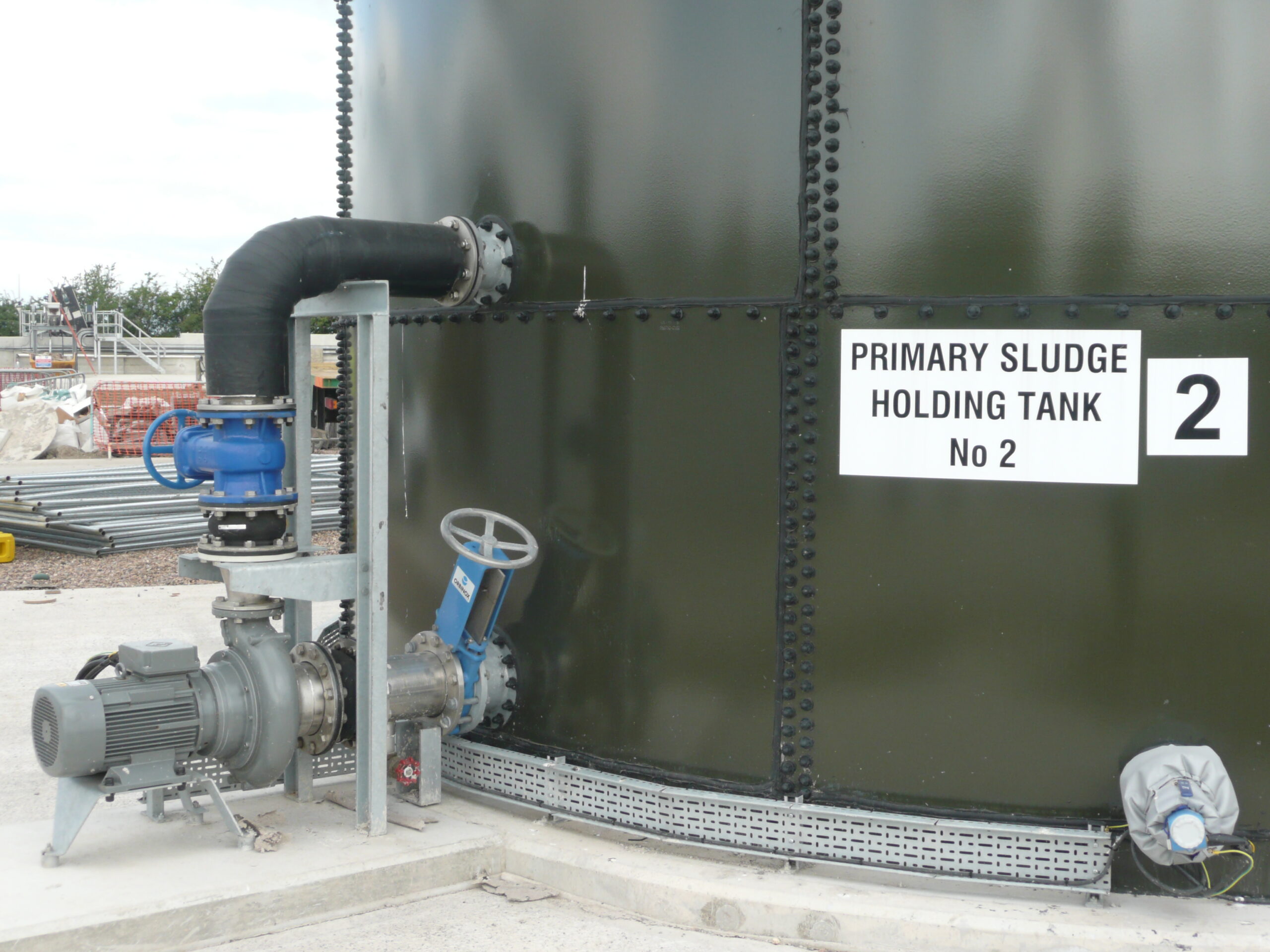 sludge tanks, wastewater