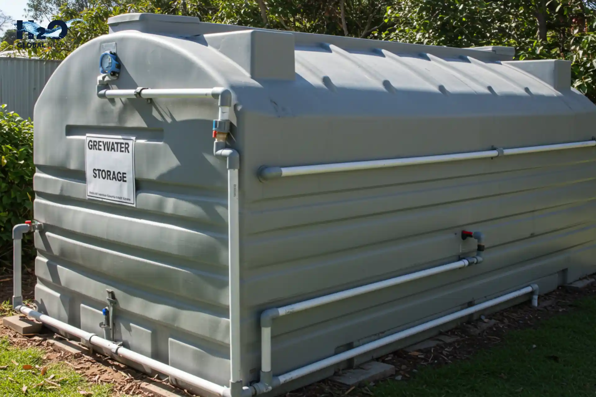 Set Up Storage for grey water house system