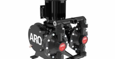 ARO EVO 210 electric double diaphragm pump designed for industrial fluid transfer.