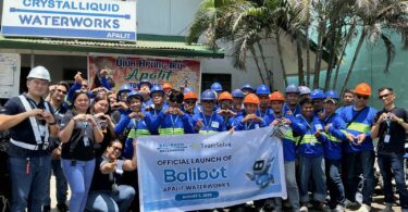 TeamSolve and Balibago Waterworks staff at the official launch of the Balibot AI co-pilot in Apalit, Philippines