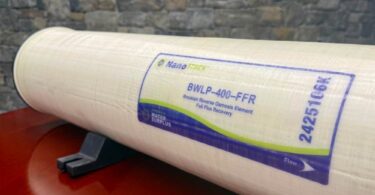 WaterSurplus NanoStack™ brackish reverse osmosis membrane element on display