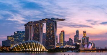 Singapore skyline at Marina Bay highlighting the city’s urban development and water innovation leadership