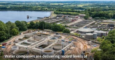 UK water infrastructure investment water treatment works supporting national upgrades