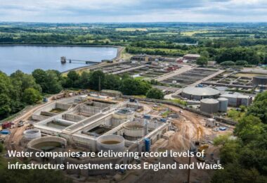 UK water infrastructure investment water treatment works supporting national upgrades