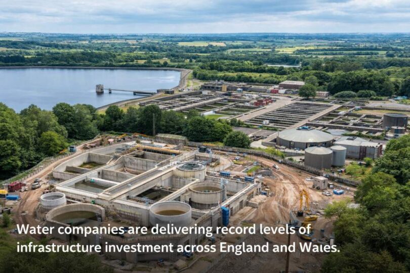 UK water infrastructure investment water treatment works supporting national upgrades
