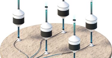 Concept illustration of a subsea water farm using deep ocean pressure for freshwater production