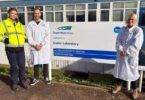 South West Water laboratory apprentices at Countess Wear Exeter