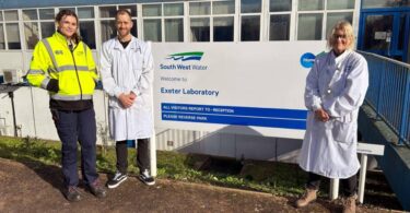 South West Water laboratory apprentices at Countess Wear Exeter