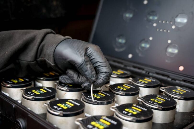 Ovarro EnigmaREACH acoustic loggers used for automated leakage detection in UK water networks