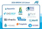 BREW 2.0 2026 cohort startups selected by The Water Council