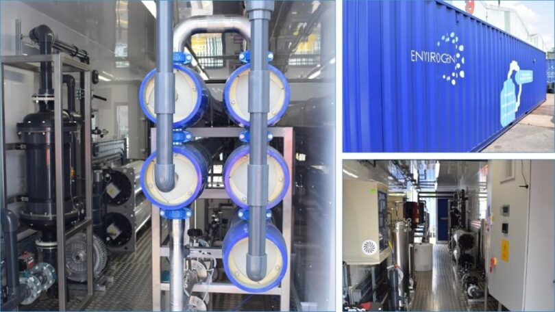 Envirogen Eco MultiPro delivering ultrapure water using containerised RO-CDI system