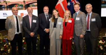 Grundfos Danish delegation Australia water security event group with Rural Aid partnership representatives