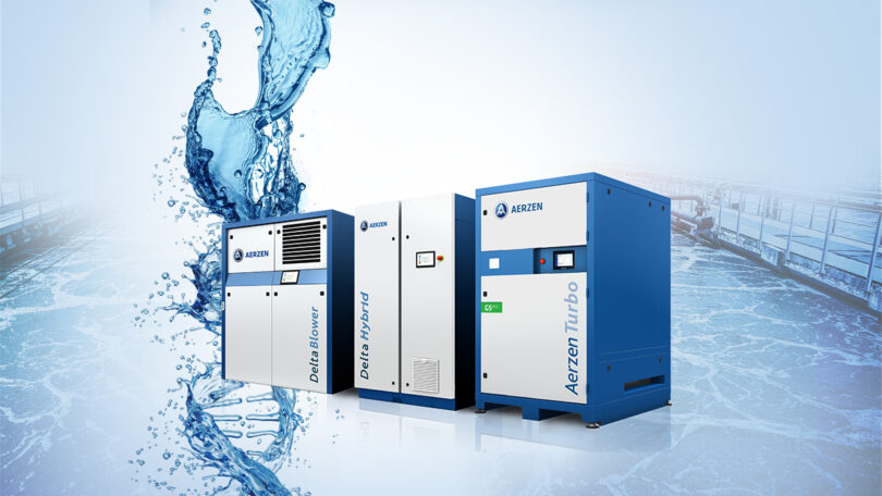 AERZEN energy-efficient blowers for wastewater treatment aeration systems at IFAT 2026