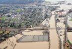 Flood conditions around Snohomish wastewater treatment plant highlighting regional water management challenges