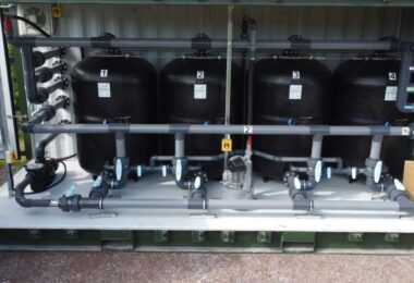 Flocell XFM20 phosphorus filtration unit installed at wastewater treatment plant