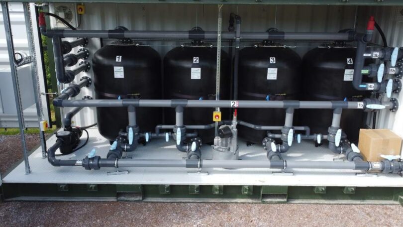 Flocell XFM20 phosphorus filtration unit installed at wastewater treatment plant