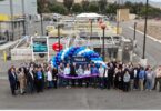 Ribbon cutting ceremony celebrating Horsethief Canyon Water Reclamation Facility expansion in Temescal Valley
