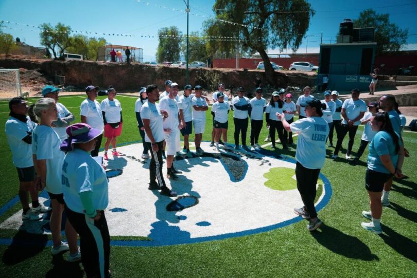 Manchester City Xylem Rainmakers water sustainability community football pitch rainwater project Mexico