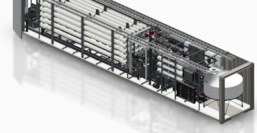 Containerised mobile reverse osmosis system from WaterSurplus for high-recovery water treatment