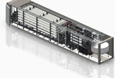 Containerised mobile reverse osmosis system from WaterSurplus for high-recovery water treatment