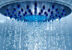 England water deficit behaviour change shower head water flow close up