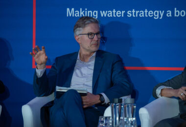 Dr Helge Daebel of Emerald Technology Ventures speaking at water industry event