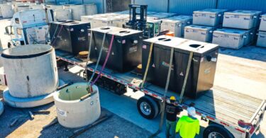grease interceptor systems installed for wastewater FOG control infrastructure