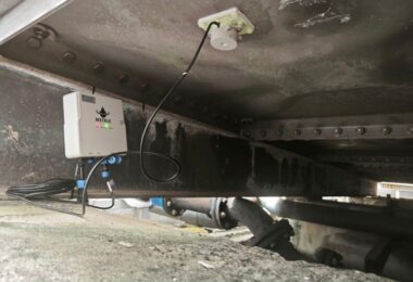 smart water tank monitoring technology non invasive sensor installed beneath water storage tank