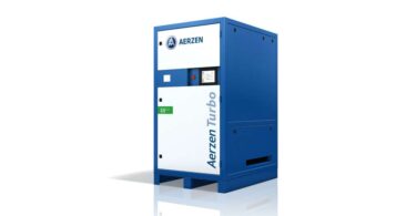 AERZEN wastewater aeration technologies IFAT 2026 turbo blower unit showing energy efficient aeration system equipment