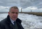 Bathing water quality partnership chair Sir Robert Goodwill pictured at the Yorkshire coast