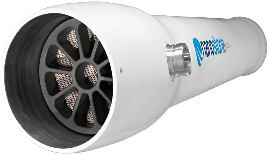 Nanostone ceramic ultrafiltration membrane module with visible internal membrane structure