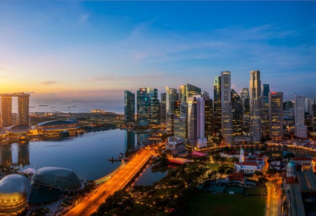 Singapore skyline where Jacobs will study a potential desalination plant for PUB