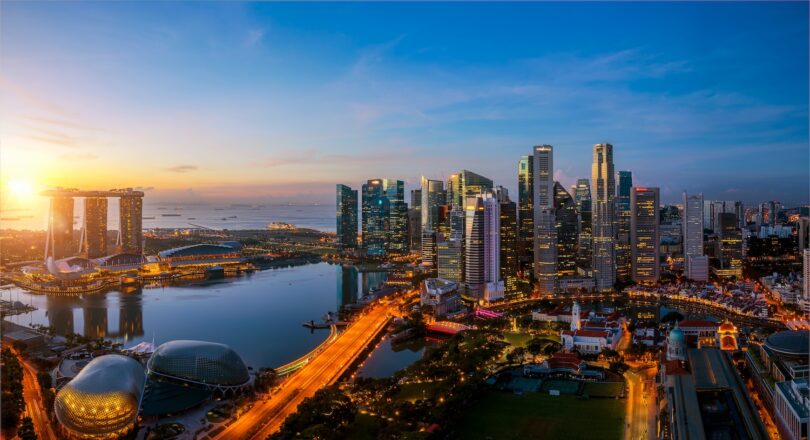 Singapore skyline where Jacobs will study a potential desalination plant for PUB