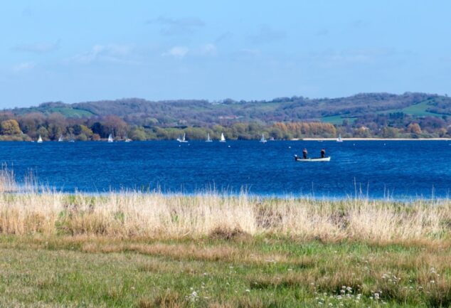 Chew Valley Lake, a Bristol Water reservoir, with open water under summer skies