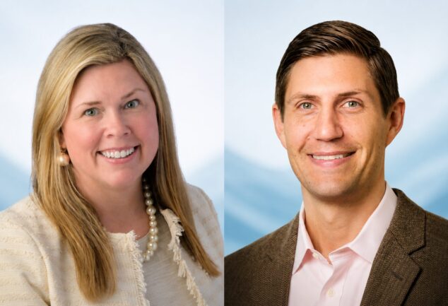 Meredith Emmerich and Joe Johnston, newly appointed executive leaders at Xylem, following the company's latest segment leadership appointments.