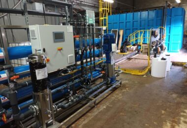 Membracon membrane bioreactor and filtration system installed at an olive oil wastewater treatment facility in Ja&eacute;n, Spain.