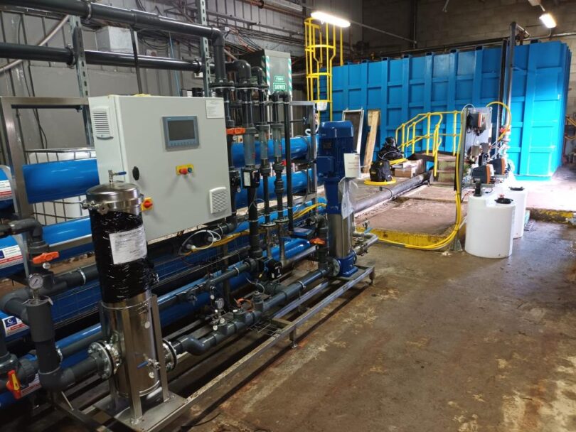 Membracon membrane bioreactor and filtration system installed at an olive oil wastewater treatment facility in Ja&eacute;n, Spain.