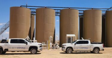 SitePro fluid management automation technology installed at industrial water storage and pumping facility in Texas