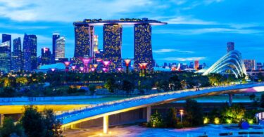 Singapore skyline highlighting the city-state's focus on long-term infrastructure and water security planning