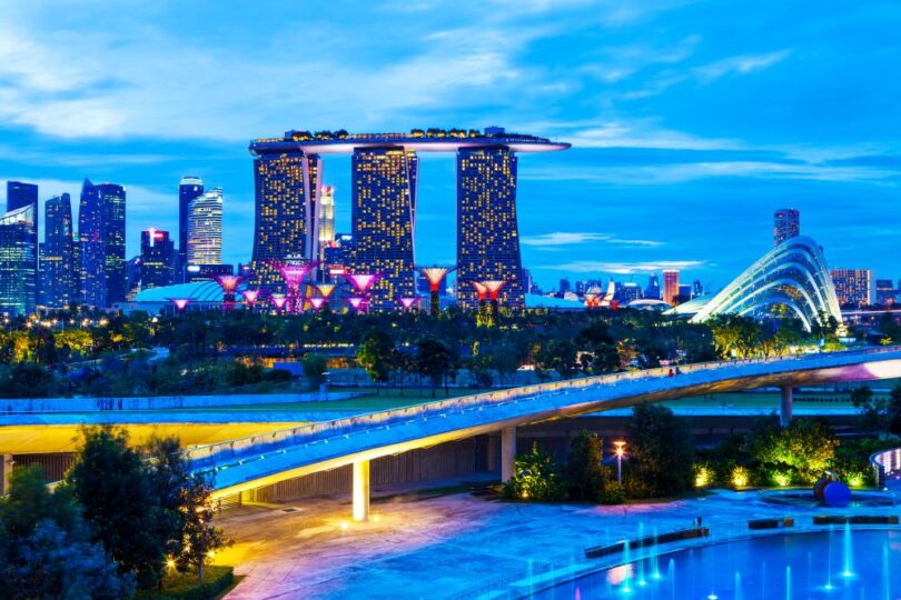 Singapore skyline highlighting the city-state's focus on long-term infrastructure and water security planning