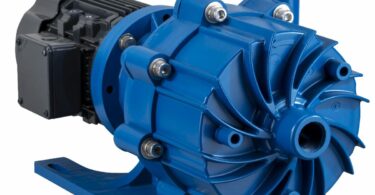 Finish Thompson MSDB magnetic drive sealless centrifugal pump designed for water and wastewater treatment applications.
