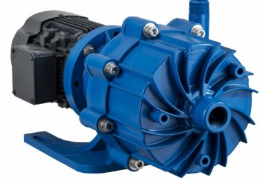 Finish Thompson MSDB magnetic drive sealless centrifugal pump designed for water and wastewater treatment applications.