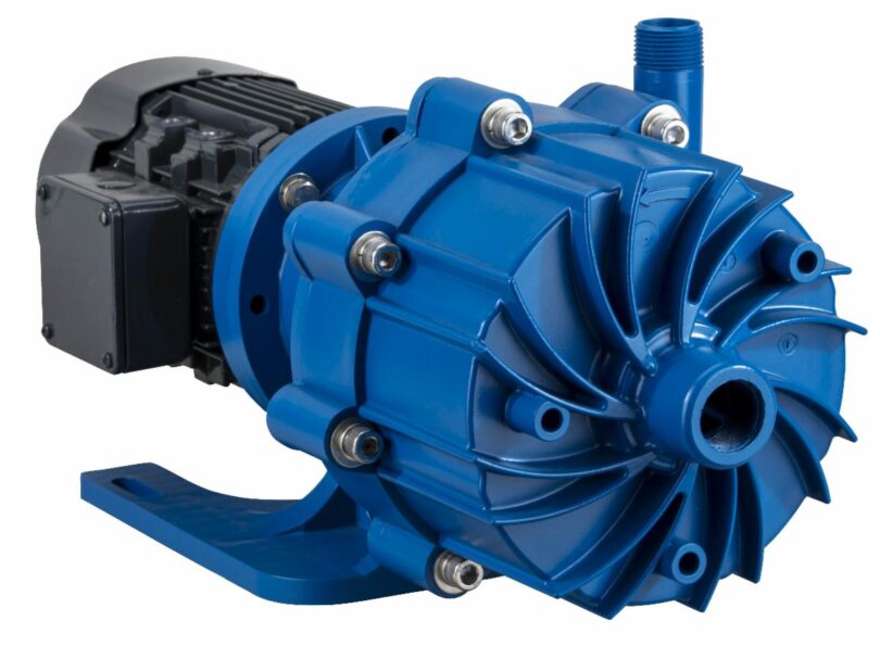 Finish Thompson MSDB magnetic drive sealless centrifugal pump designed for water and wastewater treatment applications.