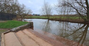 French Weir on the River Tone in Taunton where Wessex Water has installed water quality sensors